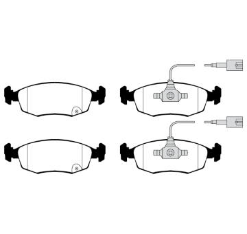Sada brzdových destiček, kotoučová brzda RAICAM RA.0318.9