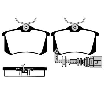 Sada brzdových destiček, kotoučová brzda RAICAM RA.0348.3