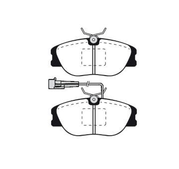 Sada brzdových destiček, kotoučová brzda RAICAM RA.0352.2