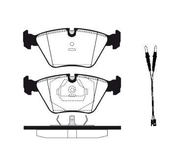 Sada brzdových destiček, kotoučová brzda RAICAM RA.0393.2