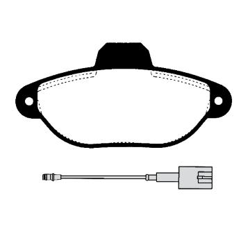 Sada brzdových destiček, kotoučová brzda RAICAM RA.0446.5