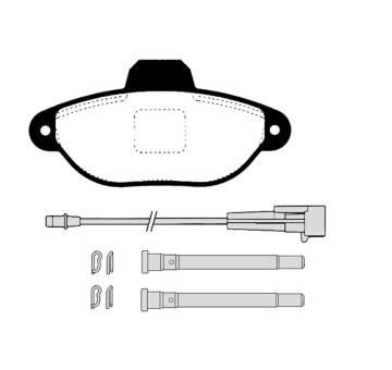 Sada brzdových destiček, kotoučová brzda RAICAM RA.0446.8