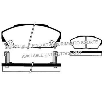 Sada brzdových destiček, kotoučová brzda RAICAM RA.0455.0