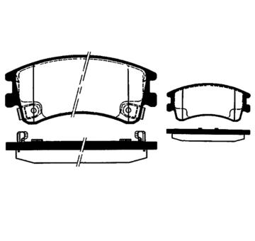 Sada brzdových destiček, kotoučová brzda RAICAM RA.0475.0