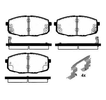 Sada brzdových destiček, kotoučová brzda RAICAM RA.0487.0K1