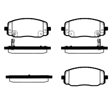 Sada brzdových destiček, kotoučová brzda RAICAM RA.0512.0