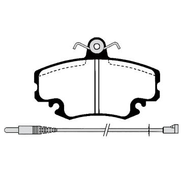 Sada brzdových destiček, kotoučová brzda RAICAM RA.0515.0