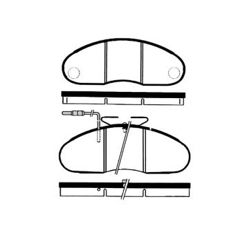 Sada brzdových destiček, kotoučová brzda RAICAM RA.0547.0