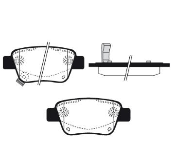 Sada brzdových destiček, kotoučová brzda RAICAM RA.0568.0