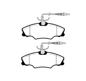 Sada brzdových destiček, kotoučová brzda RAICAM RA.0621.0
