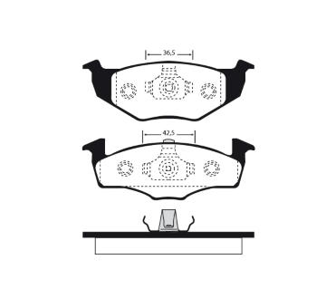 Sada brzdových destiček, kotoučová brzda RAICAM RA.0623.2