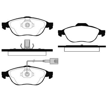 Sada brzdových destiček, kotoučová brzda RAICAM RA.0626.1