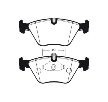 Sada brzdových destiček, kotoučová brzda RAICAM RA.0632.2