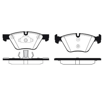 Sada brzdových destiček, kotoučová brzda RAICAM RA.0632.4