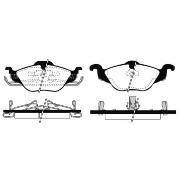 Sada brzdových destiček, kotoučová brzda RAICAM RA.0663.0