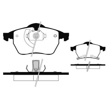 Sada brzdových destiček, kotoučová brzda RAICAM RA.0674.0
