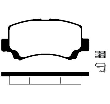 Sada brzdových destiček, kotoučová brzda RAICAM RA.0683.0