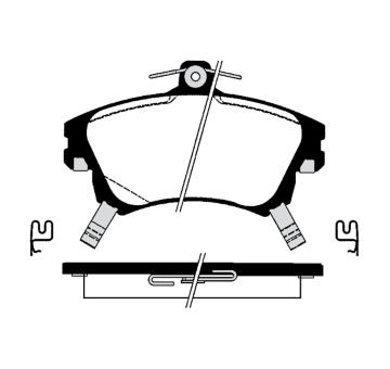 Sada brzdových destiček, kotoučová brzda RAICAM RA.0696.0