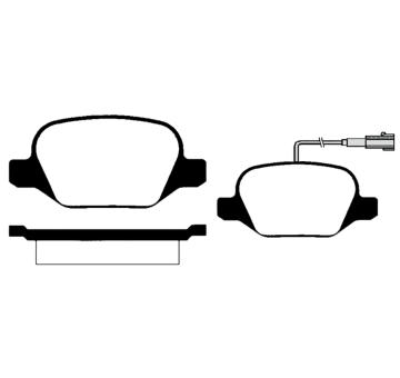 Sada brzdových destiček, kotoučová brzda RAICAM RA.0700.2
