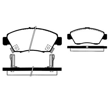 Sada brzdových destiček, kotoučová brzda RAICAM RA.0748.0