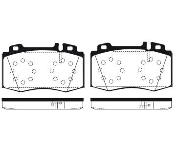 Sada brzdových destiček, kotoučová brzda RAICAM RA.0791.1