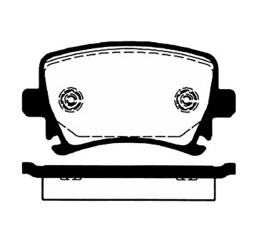 Sada brzdových destiček, kotoučová brzda RAICAM RA.0818.1