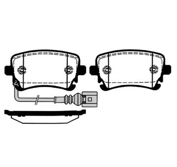 Sada brzdových destiček, kotoučová brzda RAICAM RA.0819.0