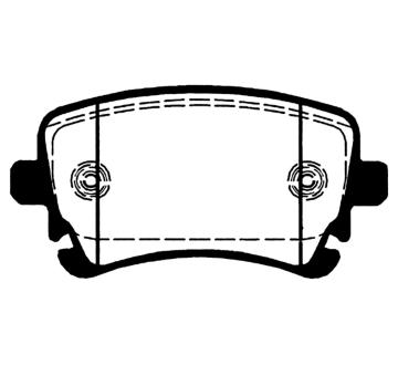 Sada brzdových destiček, kotoučová brzda RAICAM RA.0819.1