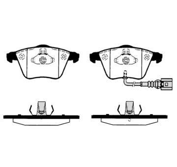 Sada brzdových destiček, kotoučová brzda RAICAM RA.0824.5