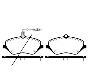 Sada brzdových destiček, kotoučová brzda RAICAM RA.0838.3