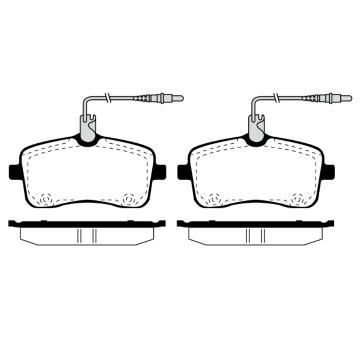 Sada brzdových destiček, kotoučová brzda RAICAM RA.0839.0