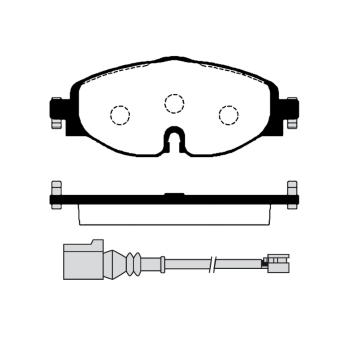 Sada brzdových destiček, kotoučová brzda RAICAM RA.0993.0