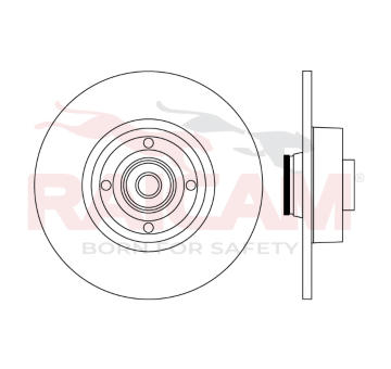 Brzdový kotouč RAICAM RD01545