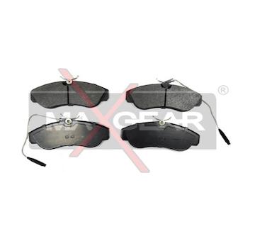 Sada brzdových destiček, kotoučová brzda MAXGEAR 19-0663