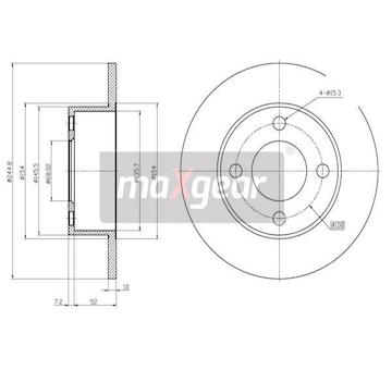 Brzdový kotouč MAXGEAR 19-0685MAX