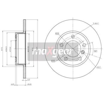 Brzdový kotouč MAXGEAR 19-0688