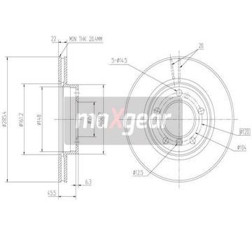 Brzdový kotouč MAXGEAR 19-0690