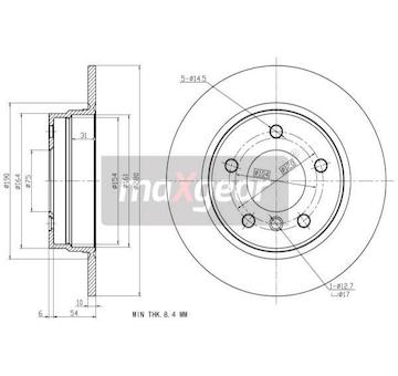 Brzdový kotouč MAXGEAR 19-0693