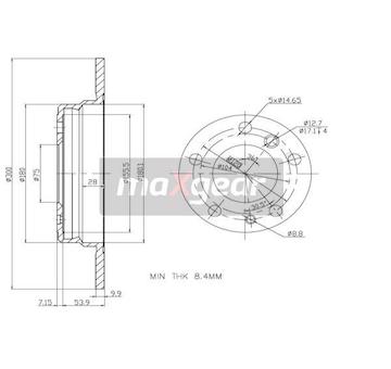 Brzdový kotouč MAXGEAR 19-0694