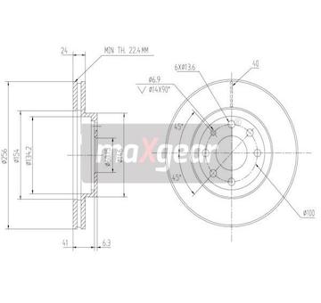 Brzdový kotouč MAXGEAR 19-0701