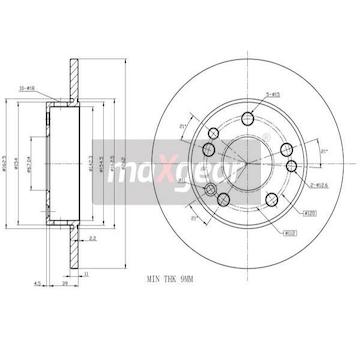 Brzdový kotouč MAXGEAR 19-0721