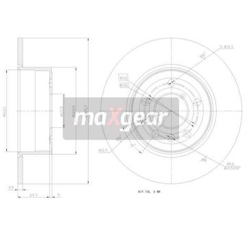 Brzdový kotouč MAXGEAR 19-0745