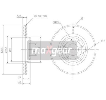 Brzdový kotouč MAXGEAR 19-0757