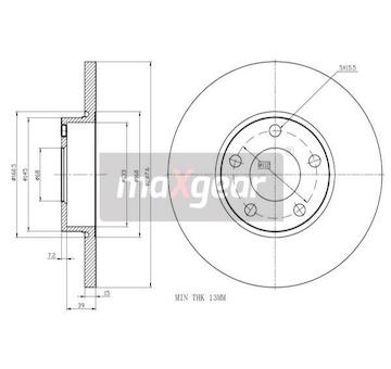Brzdový kotouč MAXGEAR 19-0783