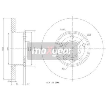 Brzdový kotouč MAXGEAR 19-0784
