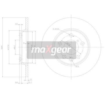 Brzdový kotouč MAXGEAR 19-0789