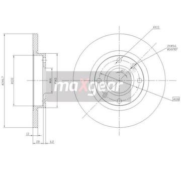 Brzdový kotouč MAXGEAR 19-0790