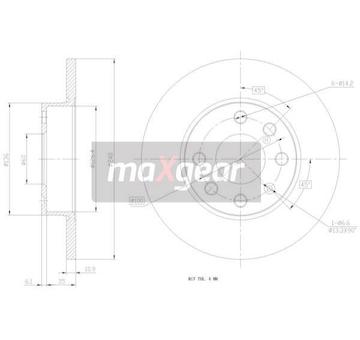 Brzdový kotouč MAXGEAR 19-0795