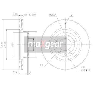 Brzdový kotouč MAXGEAR 19-0797
