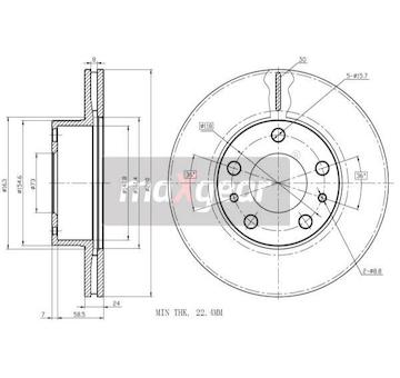 Brzdový kotouč MAXGEAR 19-0798